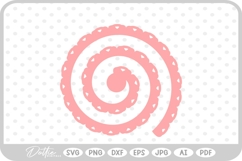 Rolled Paper Flower Template SVG PNG DXF Product Image 1