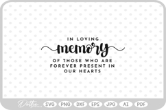 In Loving Memory Wedding Sign SVG PNG DXF Product Image 1