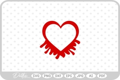 Dripping Melted Shape Silhouette Blood SVG PNG DXF Product Image 1