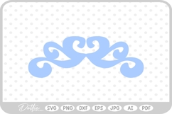 Curved Flourish Ripple Decorative Ocean Waves SVG PNG DXF Product Image 1