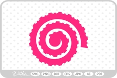 Rolled Flower SVG PNG DXF Product Image 1