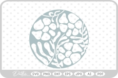 Abstract Flower Pattern Wavy Boho Botanic SVG PNG DXF Product Image 1