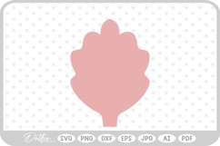 Flower Petal Shape Silhouette SVG PNG DXF Product Image 1