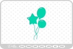 Balloon Party Décor SVG PNG DXF Product Image 1
