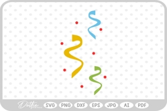 Confetti Party Décor SVG PNG DXF Product Image 1