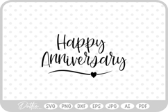 Happy Anniversary SVG PNG DXF Product Image 1