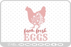 Farm Fresh Eggs SVG PNG DXF Product Image 1
