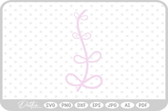 Botanical Hand Drawn Vine Doodle Nature SVG PNG DXF Product Image 1