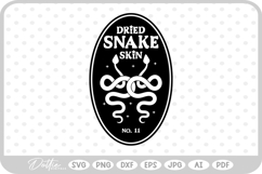 Dried Snake Potion Bottle Label Halloween Witch SVG Product Image 1