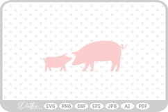 Pig Farm Animal SVG PNG DXF Product Image 1