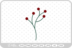 Holly Christmas Plant Winter SVG PNG DXF Product Image 1