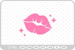 Lips Kiss Pout SVG PNG DXF Product Image 1