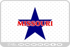 Missouri Star USA State America SVG PNG DXF Product Image 1