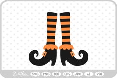 Witch Feet Shoes Boots Halloween SVG PNG DXF Product Image 1