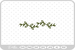 Botanical Hand Drawn Vine Doodle Nature SVG PNG DXF Product Image 1