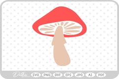 Mushroom Spotty Toadstool SVG PNG DXF Product Image 1