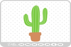 Cactus Tree Flower Spikes Desert Nature Plant SVG PNG DXF Product Image 1