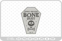 Bone Dust Potion Bottle Label Halloween Witch SVG Product Image 1