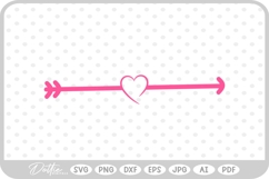 Arrow Decorative Line Cute Scandi Simple Drawn SVG PNG DXF Product Image 1