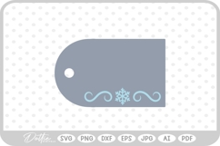 Christmas Tag Gift Present Winter Festive SVG PNG DXF Product Image 1
