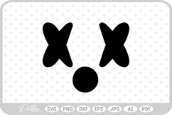 Cross X Eyes Shape Decorative SVG PNG DXF Product Image 1