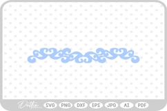 Curved Flourish Ripple Decorative Ocean Waves SVG PNG DXF Product Image 1