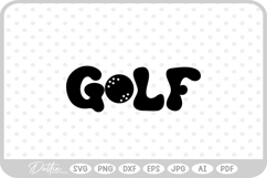 Golf SVG PNG DXF Product Image 1
