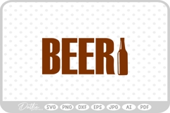 Beer Bottle SVG PNG DXF Product Image 1