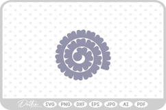 Rolled Flower Paper Craft SVG PNG DXF Product Image 1