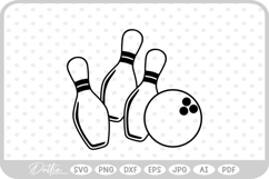 Bowling Pin SVG PNG DXF Product Image 1