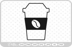 Coffee Cup Hot Drink SVG PNG DXF Product Image 1