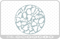 Abstract Flower Pattern Wavy Boho Botanic SVG PNG DXF Product Image 1