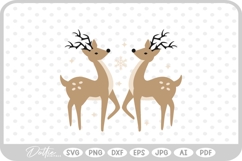 Christmas Reindeer SVG PNG DXF Product Image 1