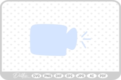 Doodle Sketch Video Camera Hand Drawn SVG PNG DXF Product Image 1