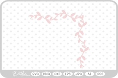 Corner Border Floral Vine SVG PNG DXF Product Image 1