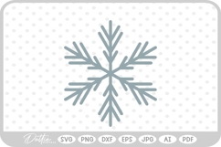 Snowflake Snow Winter Christmas SVG PNG DXF Product Image 1