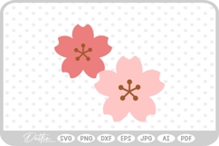 Cherry Blossom Flower SVG PNG DXF Product Image 1