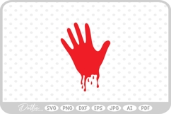 Blood Hand SVG PNG DXF Product Image 1