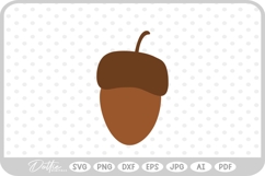 Acorns Fall Autumn Nut Woodland Pinecone Fall SVG PNG DXF Product Image 1