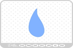 Rain Drop SVG PNG DXF Product Image 1