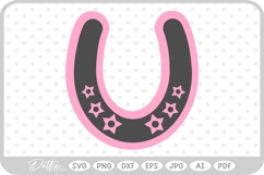 Horse Shoe SVG PNG DXF Product Image 1