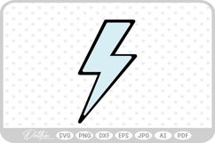 Lightning Bolt SVG PNG DXF Product Image 1