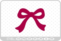Ribbon Bow Hand Drawn Doodle SVG PNG DXF Product Image 1