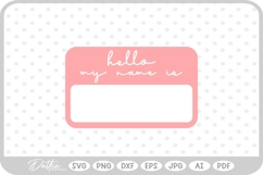 Name Tag SVG PNG DXF Product Image 1