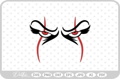 Clown Halloween Face Scary SVG PNG DXF Product Image 1