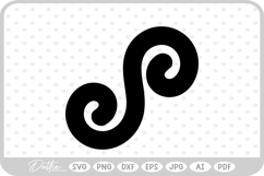 Swirl Shape Decorative SVG PNG DXF Product Image 1