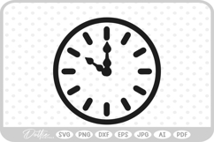 Clock SVG PNG DXF Product Image 1