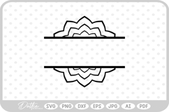 Split Mandala SVG PNG DXF Product Image 1