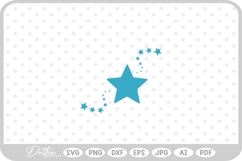 Star Shape Stars Space Doodle Starburst SVG PNG DXF Product Image 1