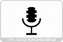 Microphone Music Mic SVG PNG DXF Product Image 1